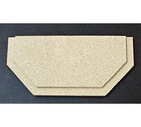 Déflecteur A pour poêles à cheminée Usedom 5 de Justus - vermiculite - dimensions d'encastrement parfaitement adaptées