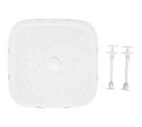 Déflecteur D’air Carré pour Climatisation Centrale, Anti Souffle | Grille Corail en Plastique Blanc, Surface Lisse, Réduit le Vent Direct sans Gêner le Débit