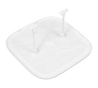 Déflecteur D'air Carré pour Climatisation Centrale, Anti Souffle Direct | Installation Facile, Grille Corail Régulière, Plastique Blanc, Usage Écoles et Santé, Format 15,7x15,7 Pouces
