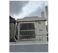 Déflecteur D'air Inox Pour Unité Extérieure Clim, Sans Perçage Condensateur(B,46x46 cm/1.51x1.51 ft)