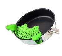 Déflecteur de Bord pour Casseroles Pliable en Silicone PP Vert | Égouttage Facile à Maison, Passe au Lave-vaisselle, Gain de Place, Usage Quotidien Cuisine
