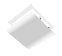 Déflecteur de climatisation carré, diffuseur de pare-brise réglable, design rotatif, couvercle universel pour plafond, garage, central, extérieur, cave