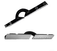 Déflecteur de clôture en aluminium de 450 mm pour machine de découpe 255, pièce de rechange en fonte épaisse avec échelle marquée, trous de montage de 295 mm, guide de précision argenté