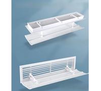 Déflecteur de débit de climatiseur Couvercle d'aération central AC, couvercle de déviateur d'air d'aile d'air de sortie réglable, pare-brise anti-soufflage direct, pour évents/RV/registres de plafon