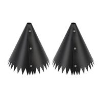 Déflecteur de Protection Contre Les écureuils pour Mangeoires à Oiseaux, Déflecteur Robuste en PVC avec Bords à Pointes pour Une Utilisation en Extérieur, Installation Facile, Paquet de 2