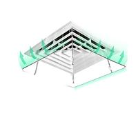 Déflecteur De Vent De Climatisation Centrale Transparent, Angle Réglable Aide Au Refroidissement/Chauffage De La Circulation De L'air Anti-Condensation, Largeur 30X30/45X45Cm/Transparent/45 * 45Cm