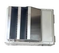 Déflecteur pour Climatiseur Extérieur, Acier Inox, Panneau Métal | Deflecteur Climatisation Murale, Cache-Ventile Métallique Universel Anti-Souffle(56cm/22in)