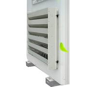 Déflecteur Universel pour Climatiseur Extérieur Defender,Couvercle de Guide De Vent de Déflecteur de Soufflage Anti-Direct de Sortie d'air Durable,Pompe À Chaleur/Capot De Protection du Condenseur