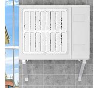 Déflecteur Universel pour climatiseur extérieur, Protection Contre Les intempéries et la Ventilation, pour Une efficacité et Une résistance aux intempéries accrues.