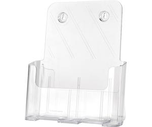 deflecto 74901 deflecto Porte-brochures, incliné, DIN A5 vertical, transparent