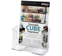 Deflecto 74901 Porte-brochures transparent DIN A5 vertical Nombre de compartiments 1 (l x H x P) 170 x 197 x 100 mm