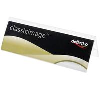 Deflecto 778901 Porte-nom chevalet Classic Image® (L x l x H) 30 x 150 x 55 mm