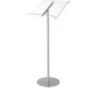 deflecto 79166 Pupitre deflecto, transparent/argent