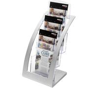 Deflecto Contemporary 693604 Porte-brochures noir, transparent 1/3 DIN A4 1 pc(s) (l x H x P) 174 x 350 x 155 mm