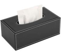 deflecto DEFTISREC Boîte distributrice de mouchoirs de toilette deflecto, rectangulaire, noire