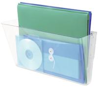 Deflecto DocuPocket 73101 Présentoir à prospectus mural transparent DIN A4 horizontal 1 pc(s) (l x H x P) 331 x 190 x 105 mm
