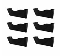 Deflecto Lot de 6 Porte-Documents Muraux A4 Paysage Graphite - Support Affiche A4 - Présentoir Prospectus A4 - Range-Courrier Mural - Support Poster A4 - Porte-Menues A4