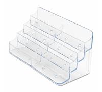Deflecto Réf 70801 Porte-cartes de visite 8 compartiments Transparent (Import Royaume Uni)