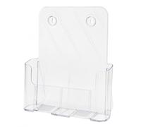 Porte-brochures, incliné, A4 portrait, transparent
