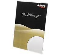 Deflecto Porte-signature incliné A4 portrait - Support d’affichage plastique A4 - Lot de 6