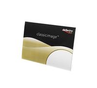 Deflecto Porte-signature incliné A7 paysage - Support plastique pour menus - Porte-dépliants et affiches - Lot de 10
