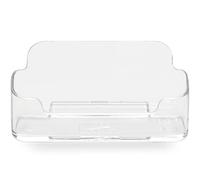 Deflecto Support de carte de visite, pour env. 50 cartes, 96 x 50 x 35 mm, toujours à portée de main & représentatif, support de bureau, porte-cartes, accessoires de bureau
