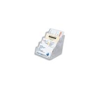 Porte-cartes de visite, 4 compartiments,transparent