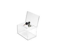 Deflecto Urne Avec Porte-Visuel Et Serrure, Insert 15,2 X 10,2 Cm - L14,9 X H22,2 X P10,8 Cm Transparent