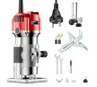 Défonceuse à Bois 800W, 30000RPM Affleureuse Électrique, Routeur à Bois Électrique, Fraiseuse à une Main avec 1 Fraise, Diamètre 6,35 mm pour Charpenterie, Fraisage, Gravure et Rainurage