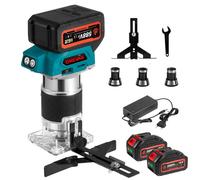 Défonceuse à bois - ONEVAN - ONEVAN - Sans fil 20V - Moteur sans balais 300W - 2x3Ah
