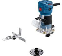 Défonceuse à main Bosch Professional GLF 55-6, moteur 550 W, 33 000 tr/min, avec 2 clés, 1 guide parallèle Collect et une molette de coupe à fleur