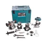 Makita Affleureuse sans fil DRT50ZJX3 18V LXT, sans batterie ni chargeur, avec accessoires MakPac