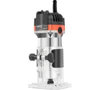 Défonceuse électrique/défonceuse supérieure - 800 W 220 V - 30 000 tr/min - Roue de guidage et butée parallèle - Pour le fraisage, le rainurage et la découpe - Noir