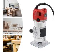 Défonceuse électrique/défonceuse supérieure - Puissance 800 W - Vitesse de rotation 30 000 tr/min - Prise UE 220 V - Pince de serrage 6,35 mm - Moteur en cuivre - Rouge