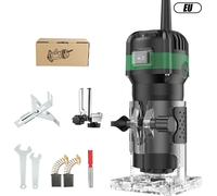 Défonceuse électrique - Défonceuse/toupie - 800 W - 6 vitesses - 33 000 tr/min - Pour le travail du bois et le bricolage - Standard