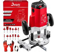Défonceuse électrique pour bois avec jeu de 12 fraises