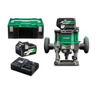 Défonceuse pince 12mm 2x36V 2,5Ah MV Brushless Hikoki M3612DAWPZ Vit variables, en coffret Hitcase Prof fraisage 50 mm