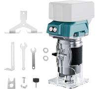 Défonceuse sans fil pour batterie Makita 18 V, 5 vitesses, 800 W, 30 000 tr/min, défonceuse à une main pour pince de serrage 6/6,35 mm, travail du bois (sans batterie)
