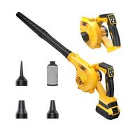 DeForce Souffleur électrique pour batterie Dewalt 20 V Max, souffleur sans fil alimenté par batterie pour l'entretien de la pelouse, souffleur 4 en 1, aspirateur, gonfleur et dégonfleur, 3 modes de