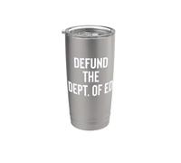 Defund the Department of Education Politics Gobelet isotherme en acier inoxydable double paroi