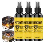 Dégraissant à action rapide pour gril,nettoyant et dégraissant universel pour gril, dissout la graisse et les résidus alimentaires, spray nettoyant à l'huile, dégraissant de cuisine tout usage (3pcs)