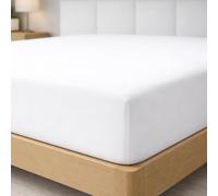 Degrees Home Collection - Drap-Housse 105x190 cm en Microfibre Douce - pour Matelas Jusqu’à 33 cm - Certifié Oeko-TEX - Blanc