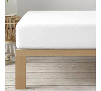 Degrees Home Collection - Drap-Housse 135x190 cm en Microfibre Douce - pour Matelas Jusqu’à 33 cm - Certifié Oeko-TEX - Blanc