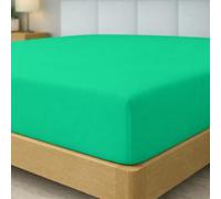 Degrees Home Collection - Drap-Housse 160x190 cm en Microfibre Douce - pour Matelas Jusqu’à 33 cm - Certifié Oeko-TEX - Vert