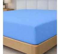 Degrees Home Collection - Drap-housse 180x190 cm en microfibre douce - Pour matelas jusqu’à 33 cm - Certifié OEKO-TEX - Bleu