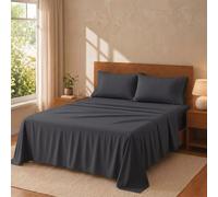 Degrees Home Premium - Parure de Lit 4 Pièces en Microfibre Brossée (140x190) - Drap-Housse, Drap Plat et 2 Taies d’Oreiller (50x70) - Ultra Doux, Résistant et Certifié Oeko-Tex