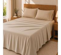 Degrees Home Premium - Parure de Lit 4 Pièces en Microfibre Brossée (140x190) - Drap-Housse, Drap Plat et 2 Taies d’Oreiller (50x70) - Ultra Doux, Résistant et Certifié Oeko-Tex