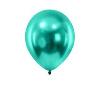 DEGUISE TOI - 12 Ballons métallisés verts foncés 28 cm - Taille Unique - Vert - Decoration/Animation - - - Noel-carnaval