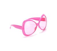 DEGUISE TOI - Lunettes roses disco adulte en plastique - Lunettes - Taille Unique - Rose - Accessoires pour déguisement - Plastique - -