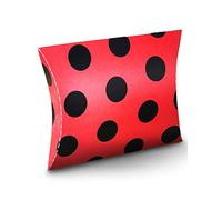 DEGUISE TOI - Pochette Cadeau Coccinelle 30 * 40 cm Pochette - Taille Unique - Autres - Decoration/Animation - Carton - Suivre les plis pour former la pochette - Noel